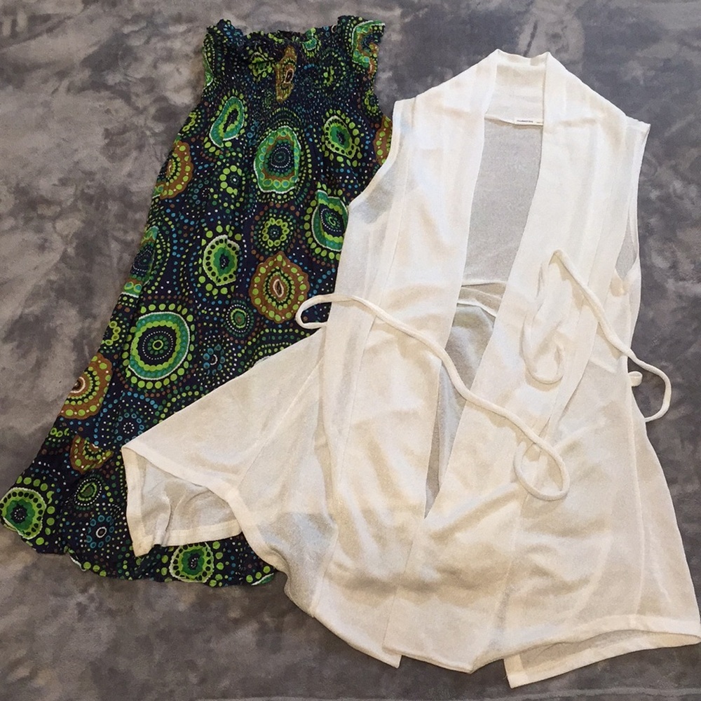 Bundle of 2 dress and cardigan
